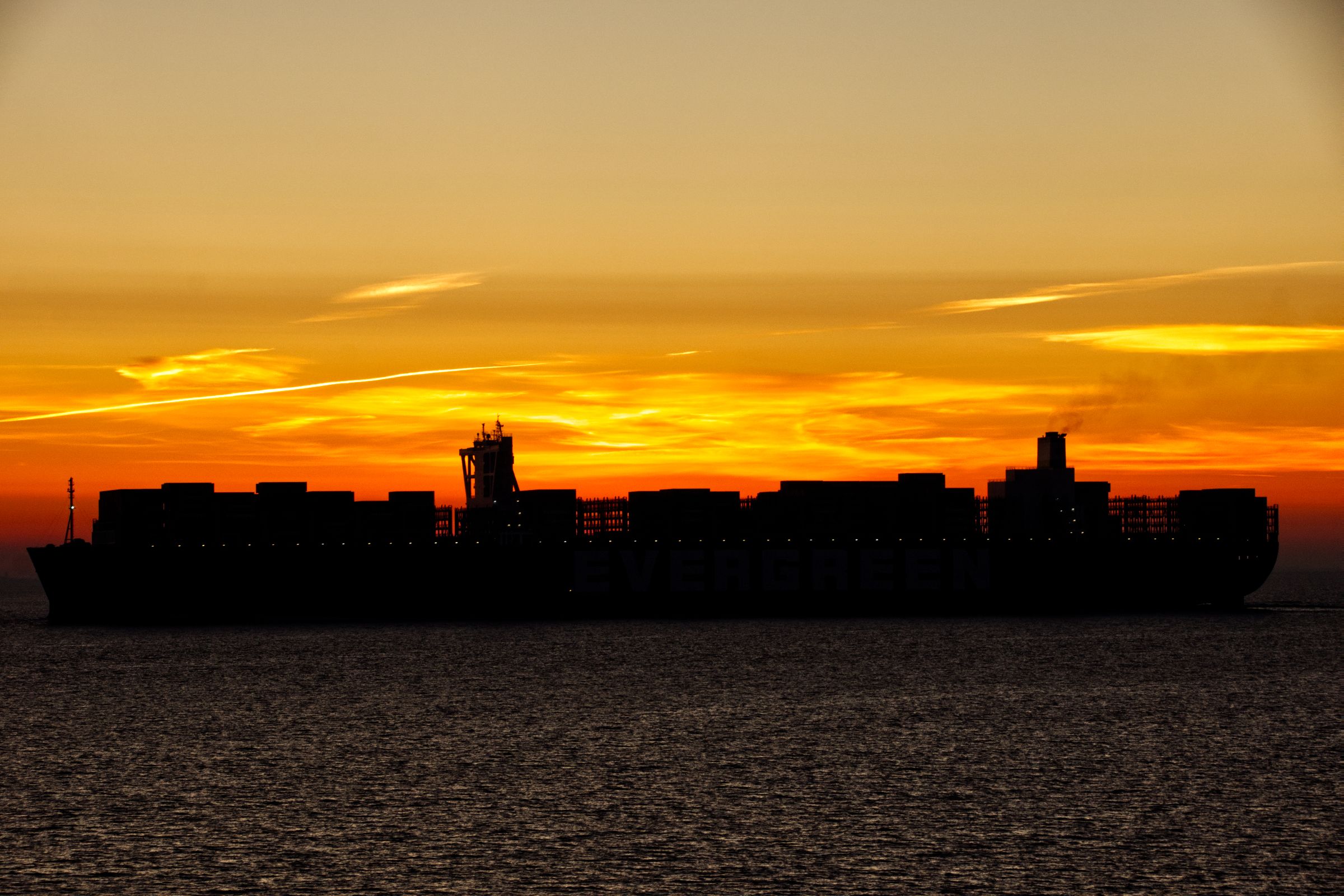 Schiff Elbmündung Cuxhaven / Döse