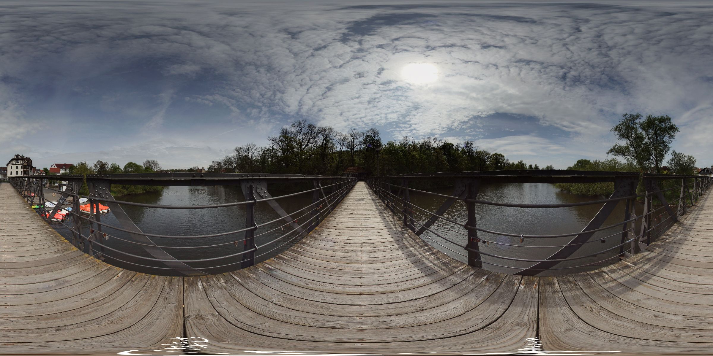 Melsungen-Zwei-Pfennig-Brücke ( Draht-Brücke )