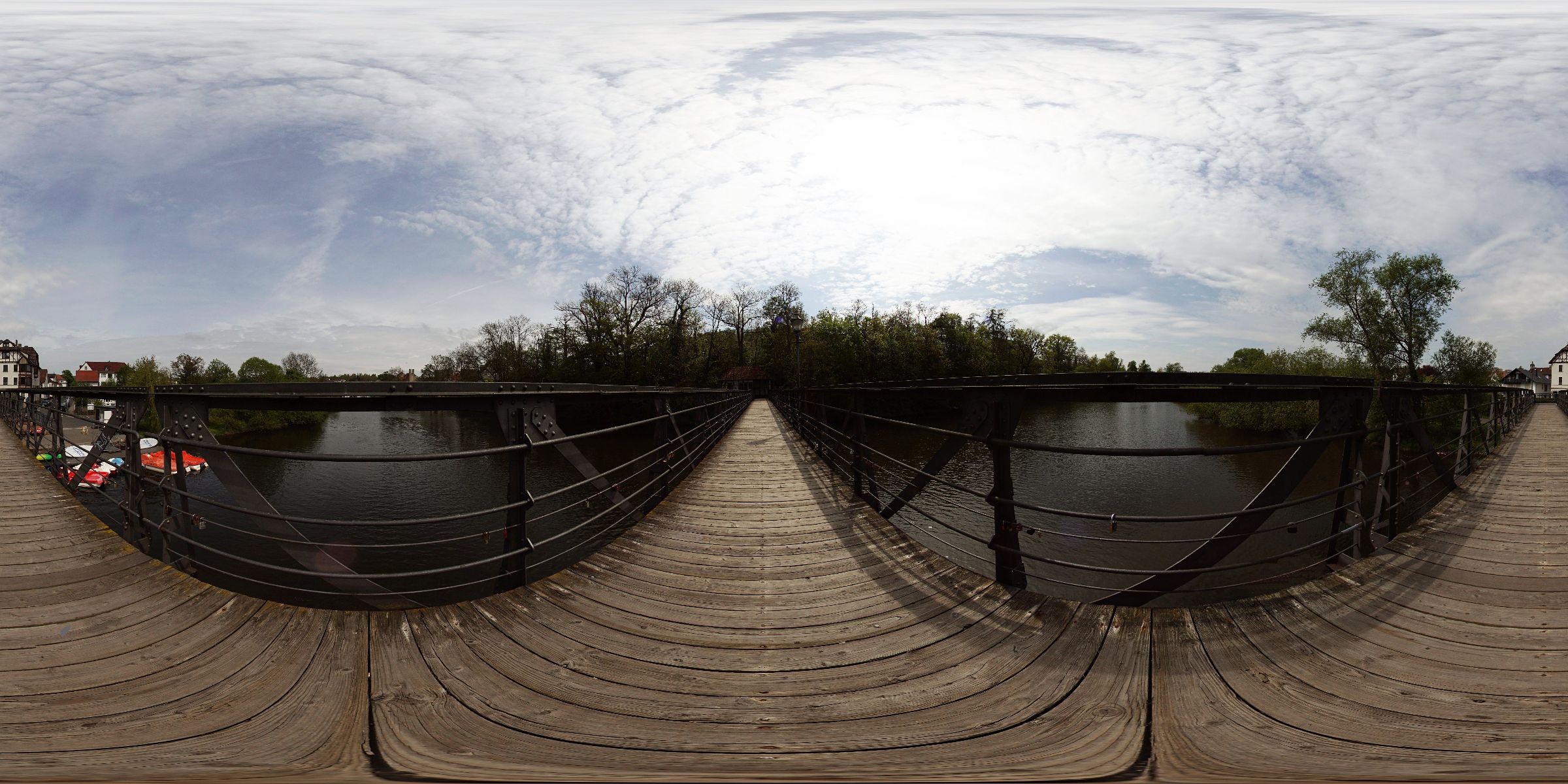 Melsungen-Zwei-Pfennig-Brücke ( Draht-Brücke )